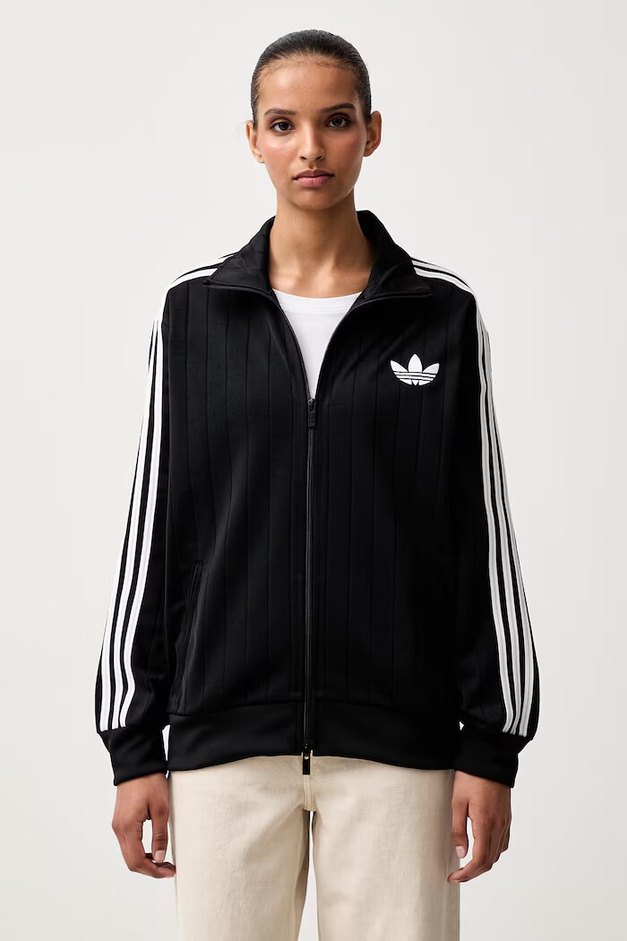 adidas Originals суичър с цип дамски Firebird черен KS6786