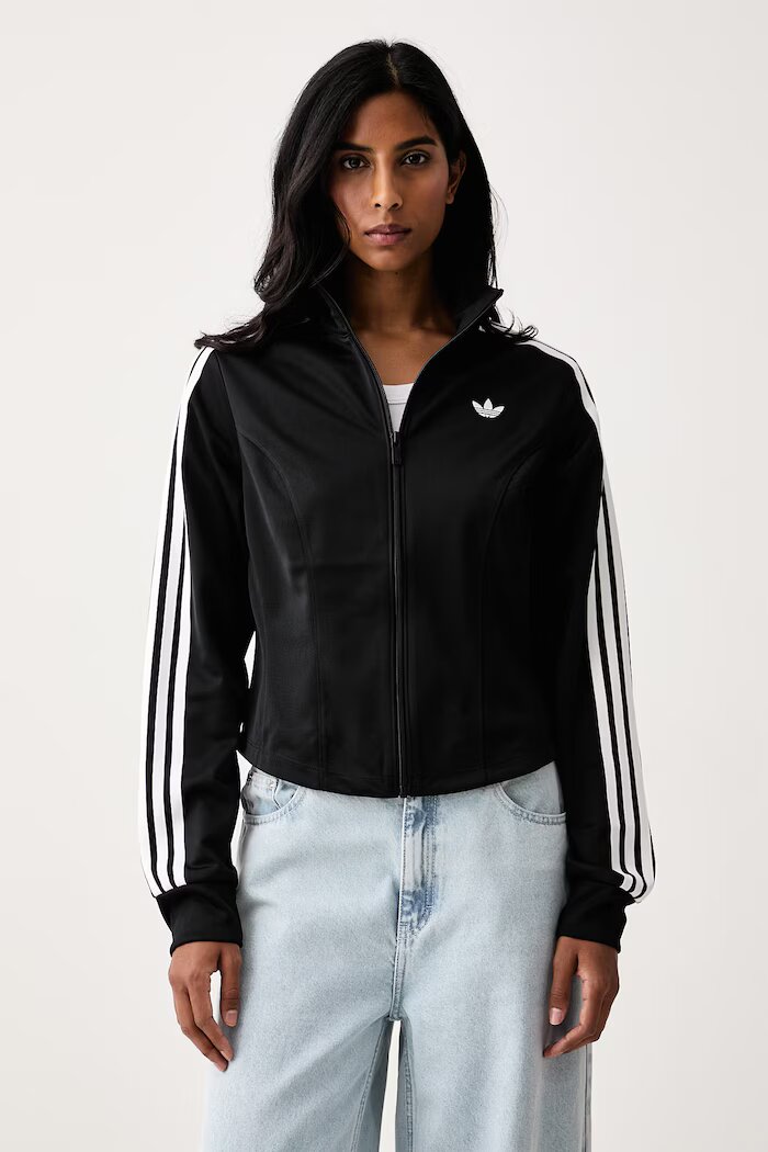 adidas Originals суичър с цип дамски Firebird Corset черен LE8333