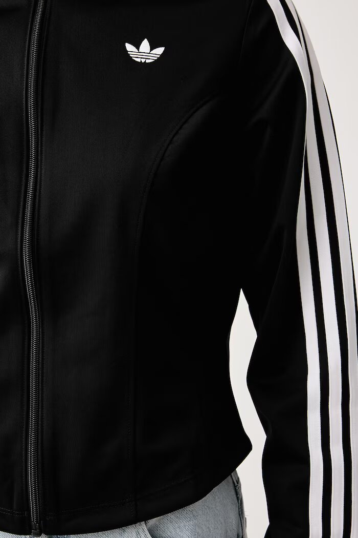 adidas Originals суичър с цип дамски Firebird Corset черен LE8333