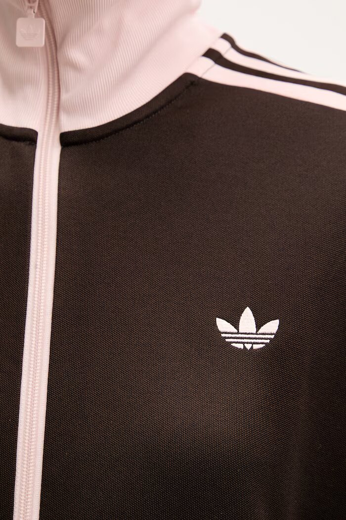 adidas Originals суичър с цип дамски кафяв KD3742