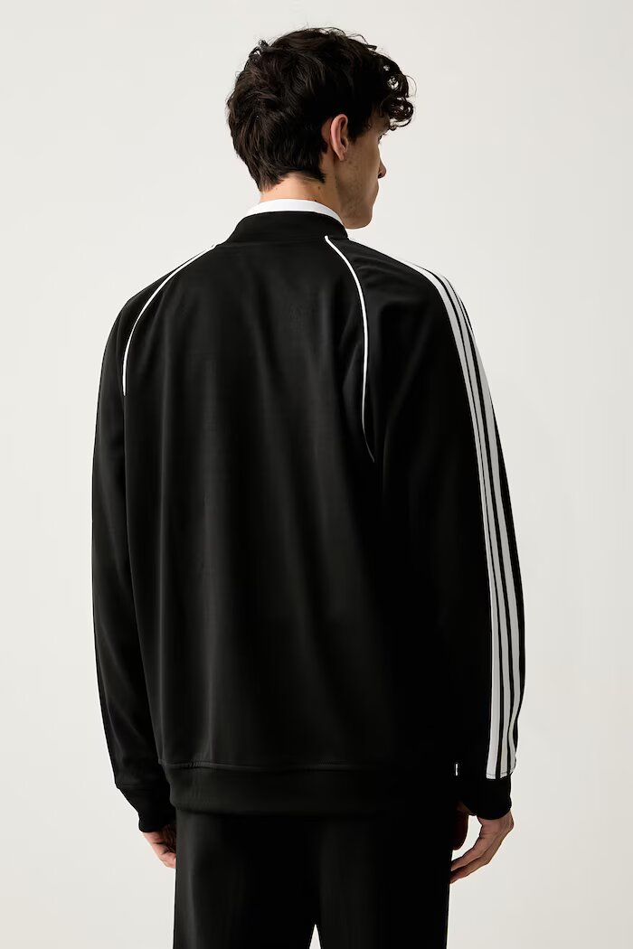 adidas Originals суичър с цип мъжки Adicolor Classic черен KR1342