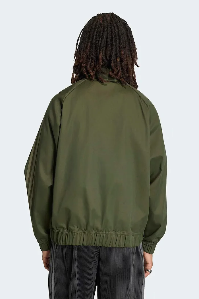 adidas Originals суичър с цип мъжки Adicolor Classic зелен KR1370