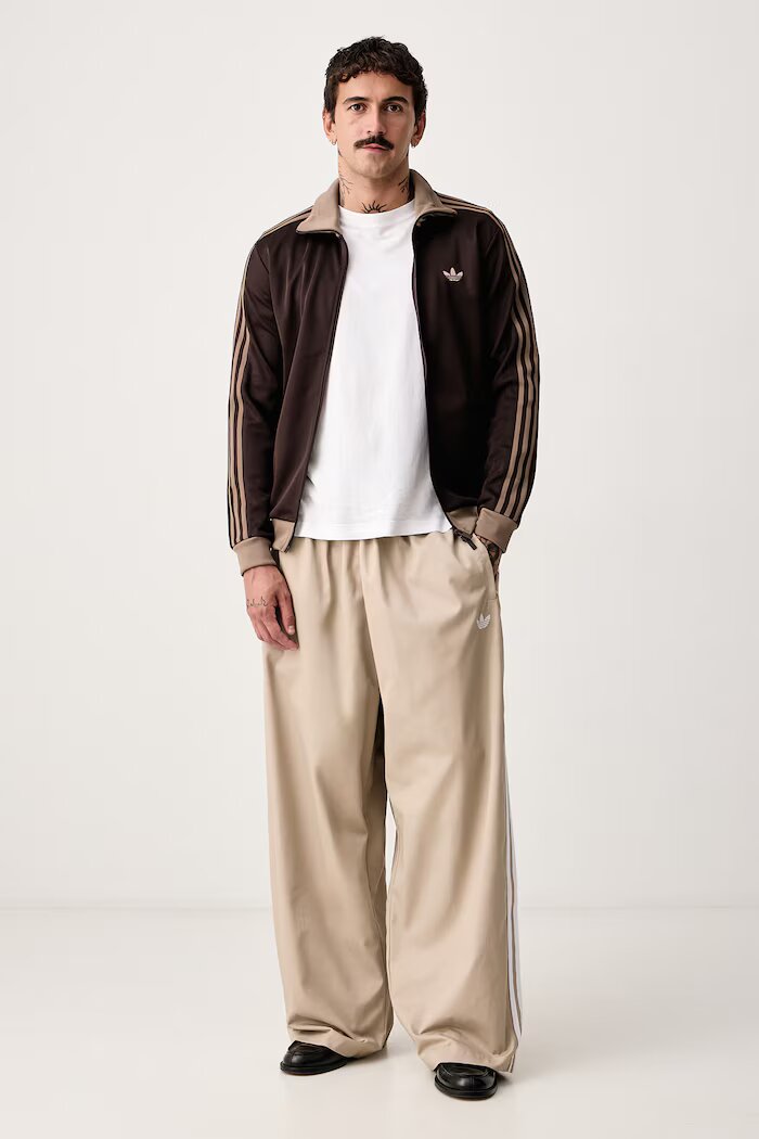 adidas Originals суичър с цип мъжки Beckenbauer кафяв KT5042
