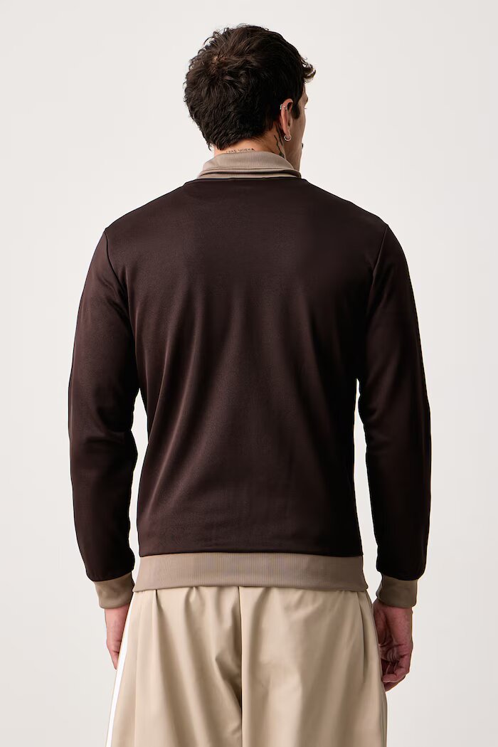 adidas Originals суичър с цип мъжки Beckenbauer кафяв KT5042