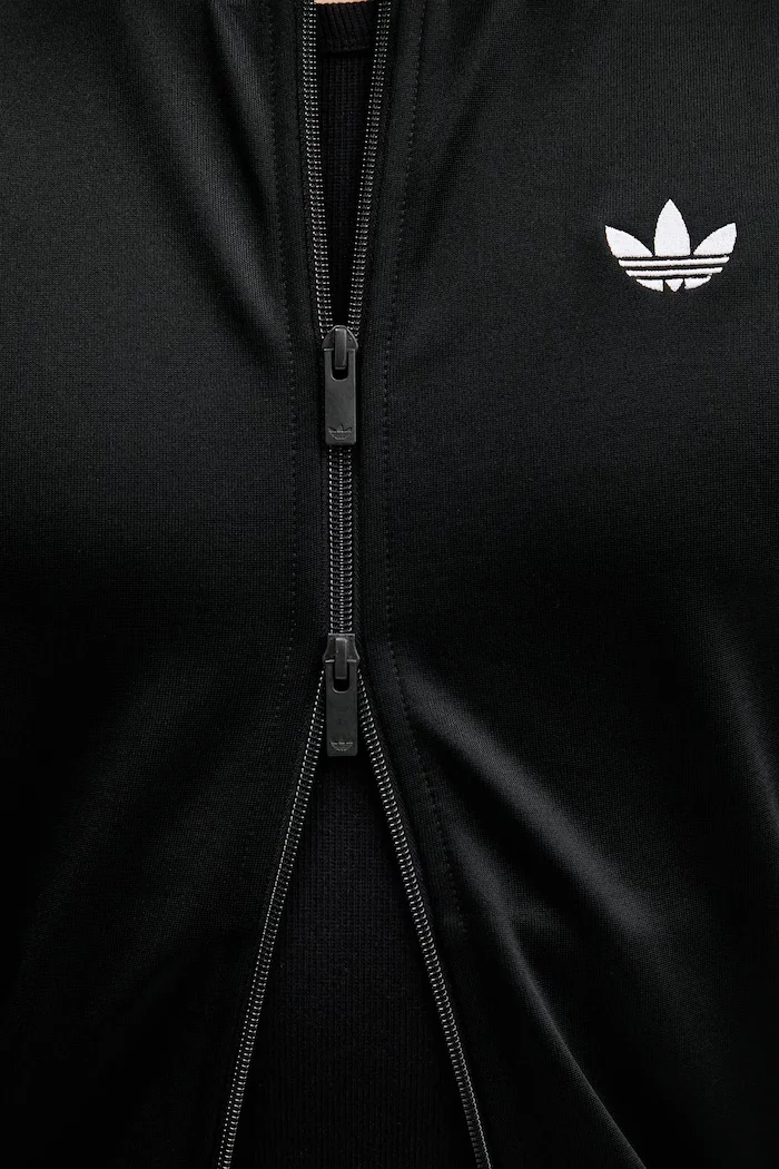 adidas Originals суичър с цип мъжки черен KE3512