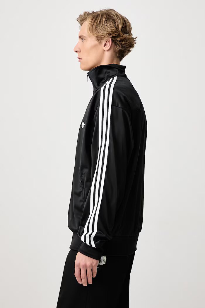 adidas Originals суичър с цип мъжки Firebird черен KD8312