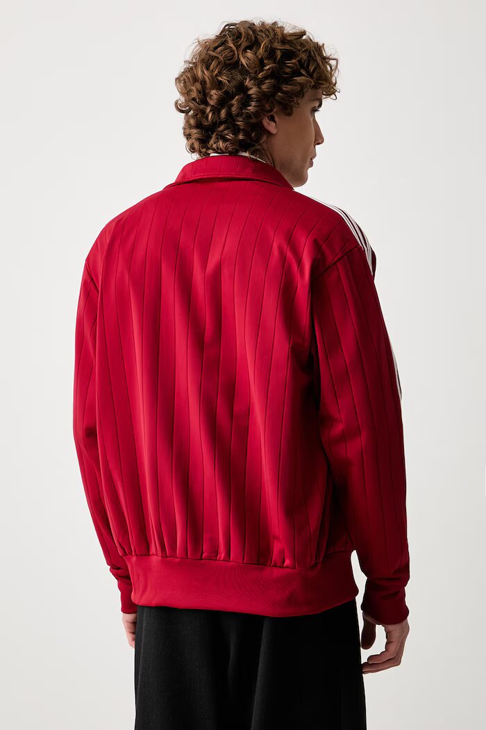 adidas Originals суичър с цип мъжки Firebird Drop Needle червен KE4126