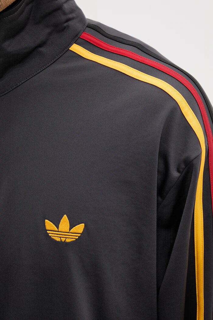 adidas Originals суичър с цип мъжки Firebird сив KD3842