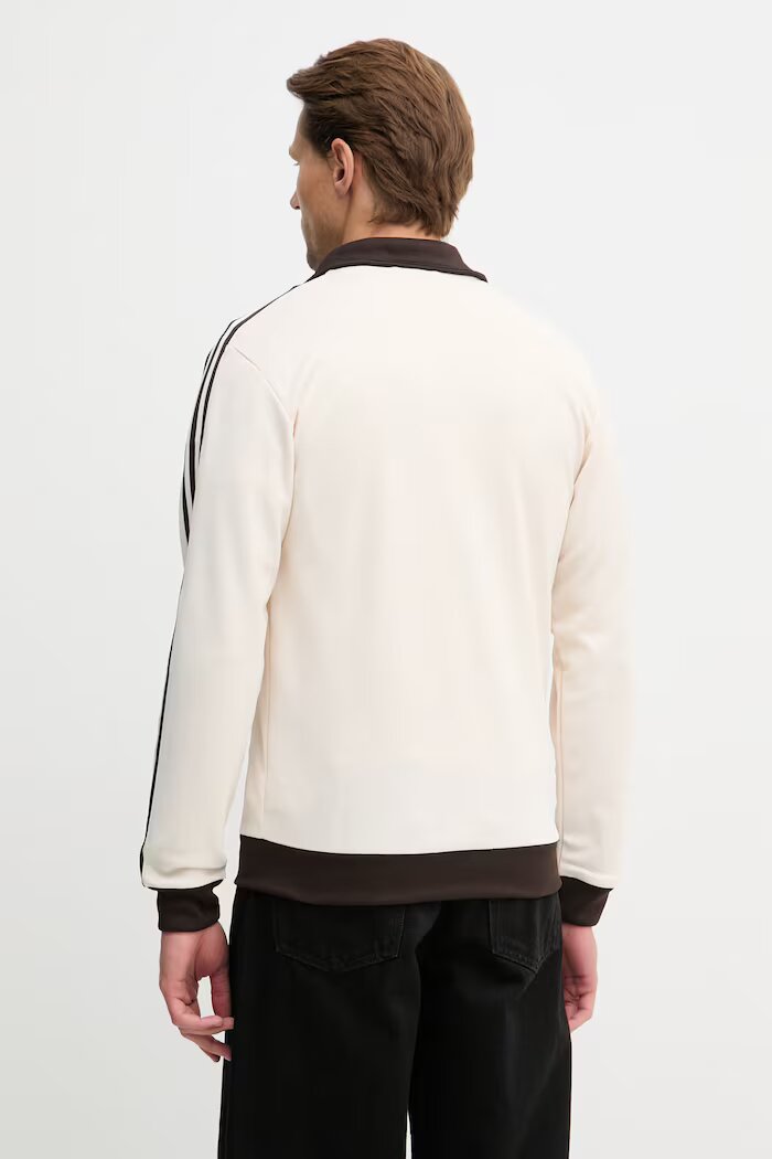 adidas Originals суичър с цип мъжки от памук бежов KQ9491