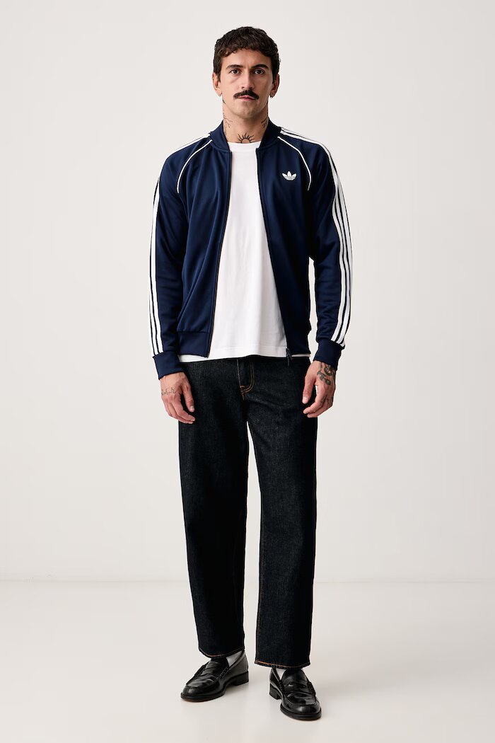 adidas Originals суичър с цип мъжки син KE3511