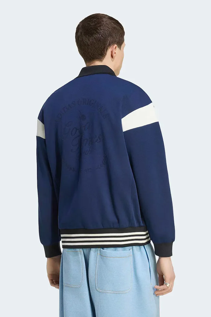 adidas Originals суичър с цип мъжки син KW5664