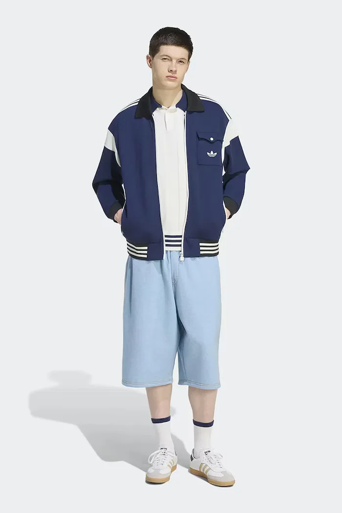 adidas Originals суичър с цип мъжки син KW5664