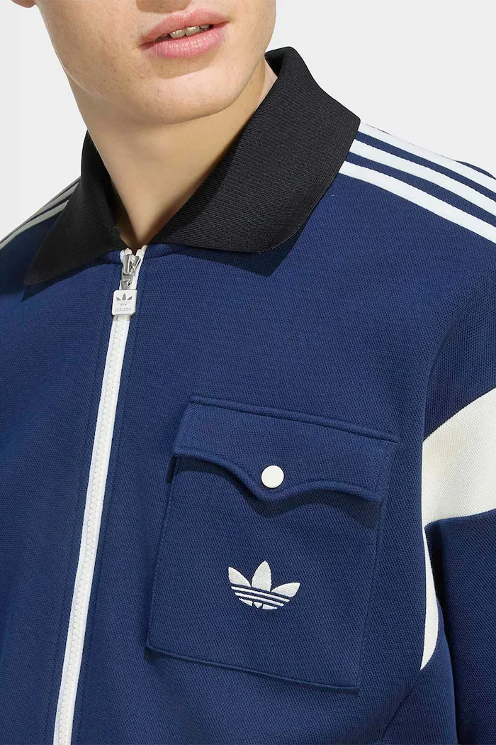 adidas Originals суичър с цип мъжки син KW5664