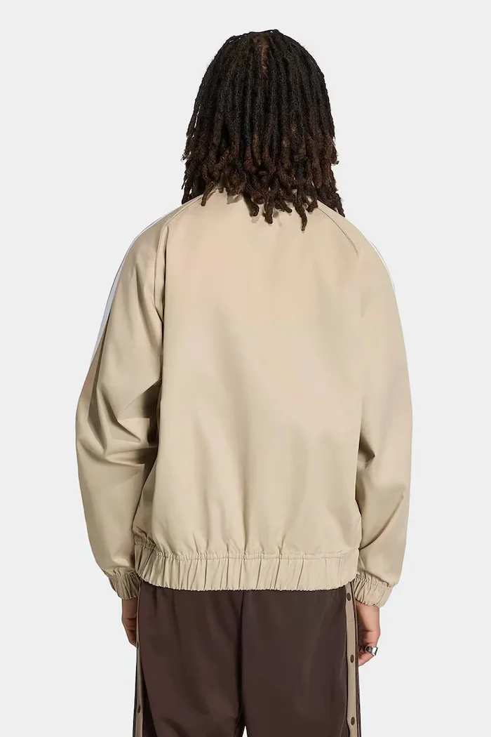 adidas Originals суичър с цип мъжки SST Adicolor Classic Cotton Twill бежов KR1369