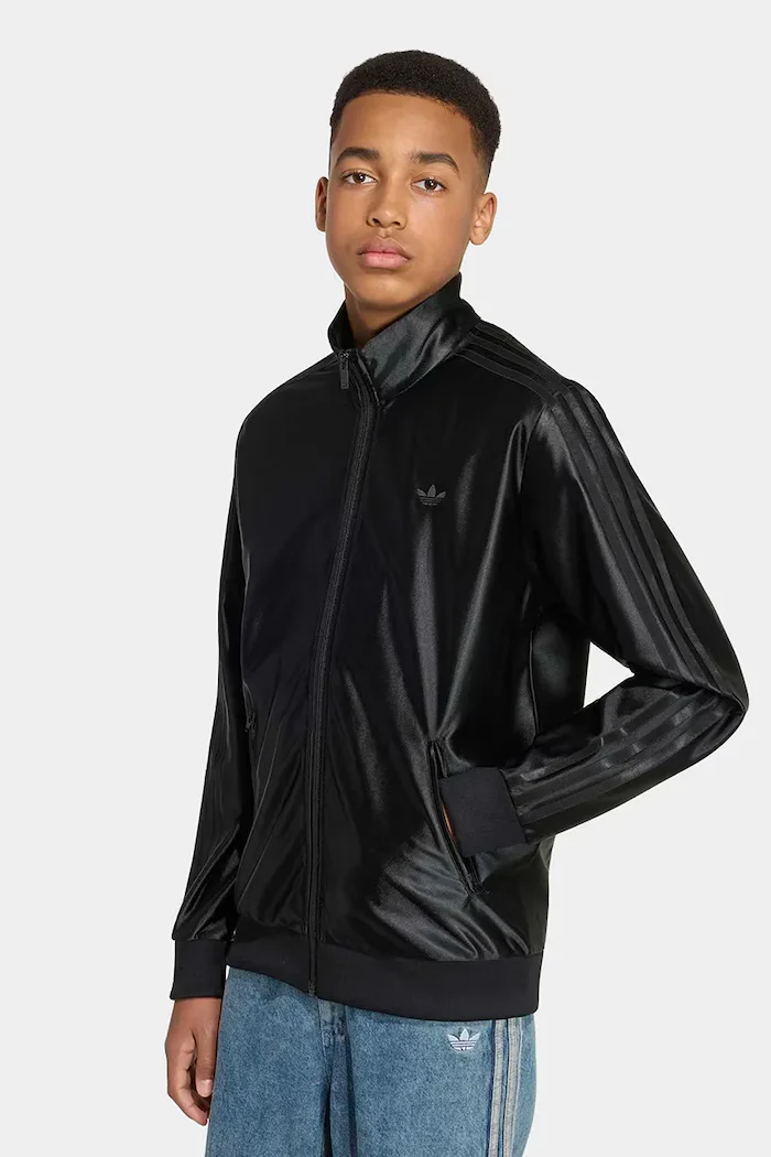 adidas Originals суичър с цип за деца черен KR6562