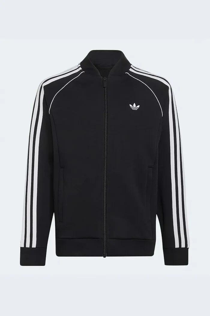 adidas Originals суичър с цип за деца черен KW0633