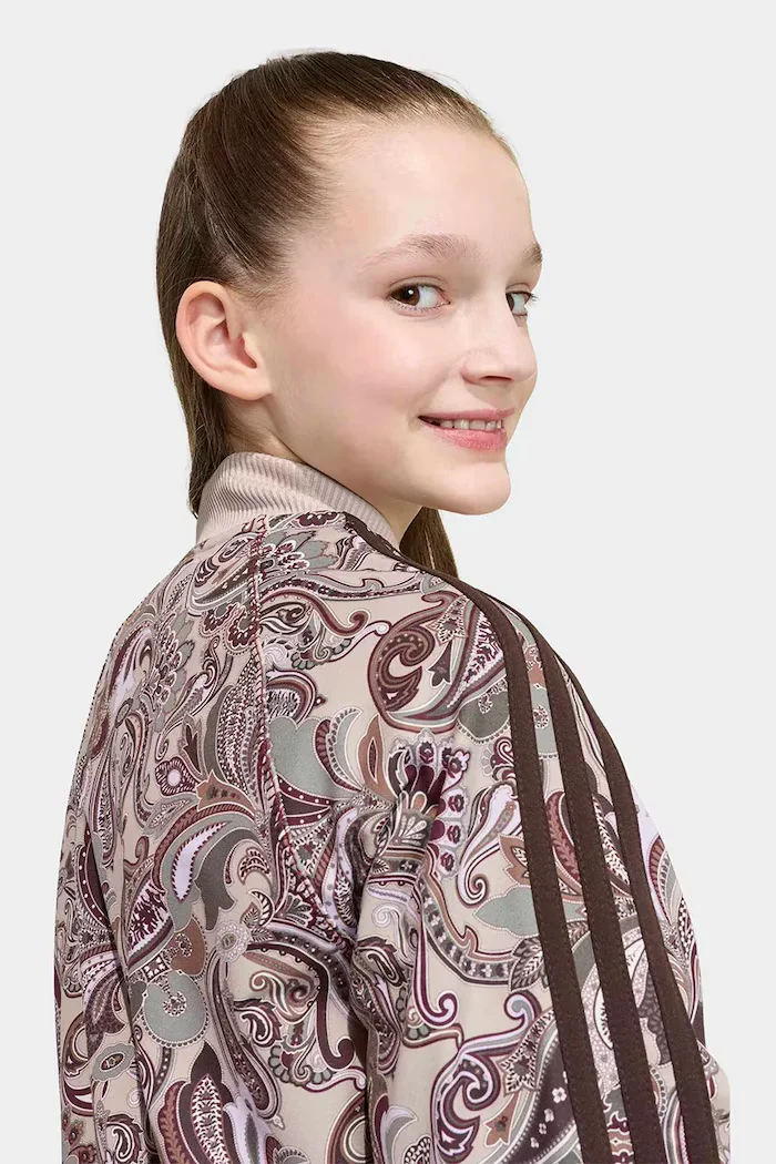 adidas Originals суичър с цип за деца кафяв KU9719