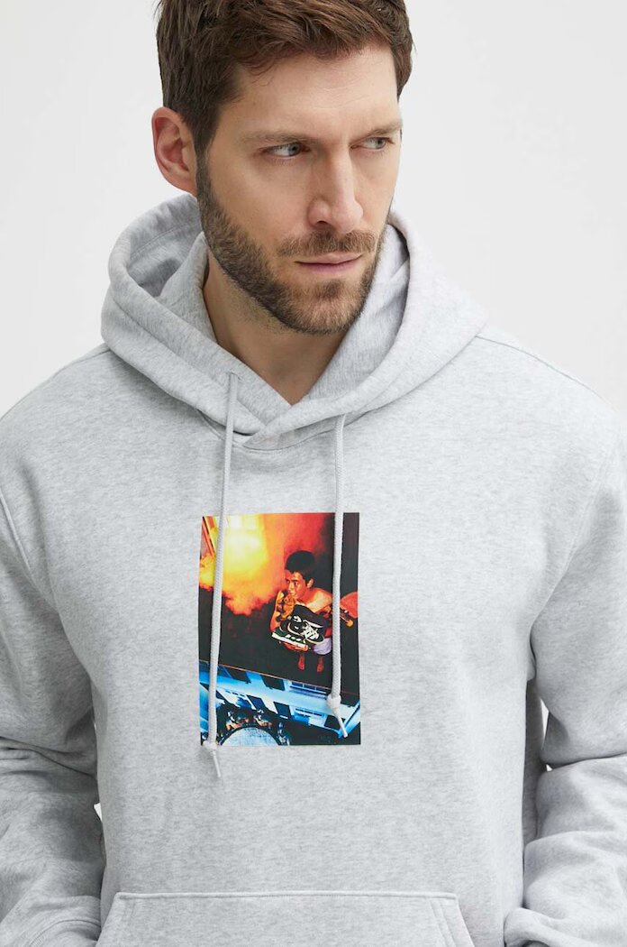 adidas Originals Суичър в сиво с качулка с принт IS2907