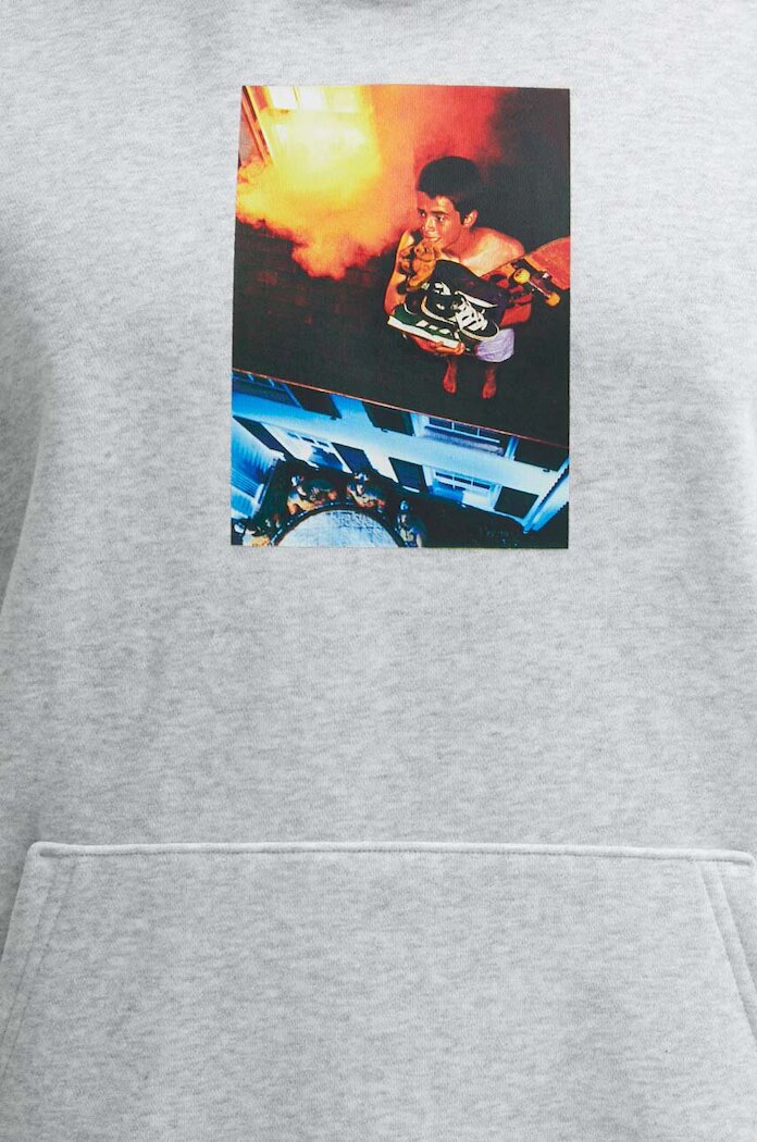 adidas Originals Суичър в сиво с качулка с принт IS2907