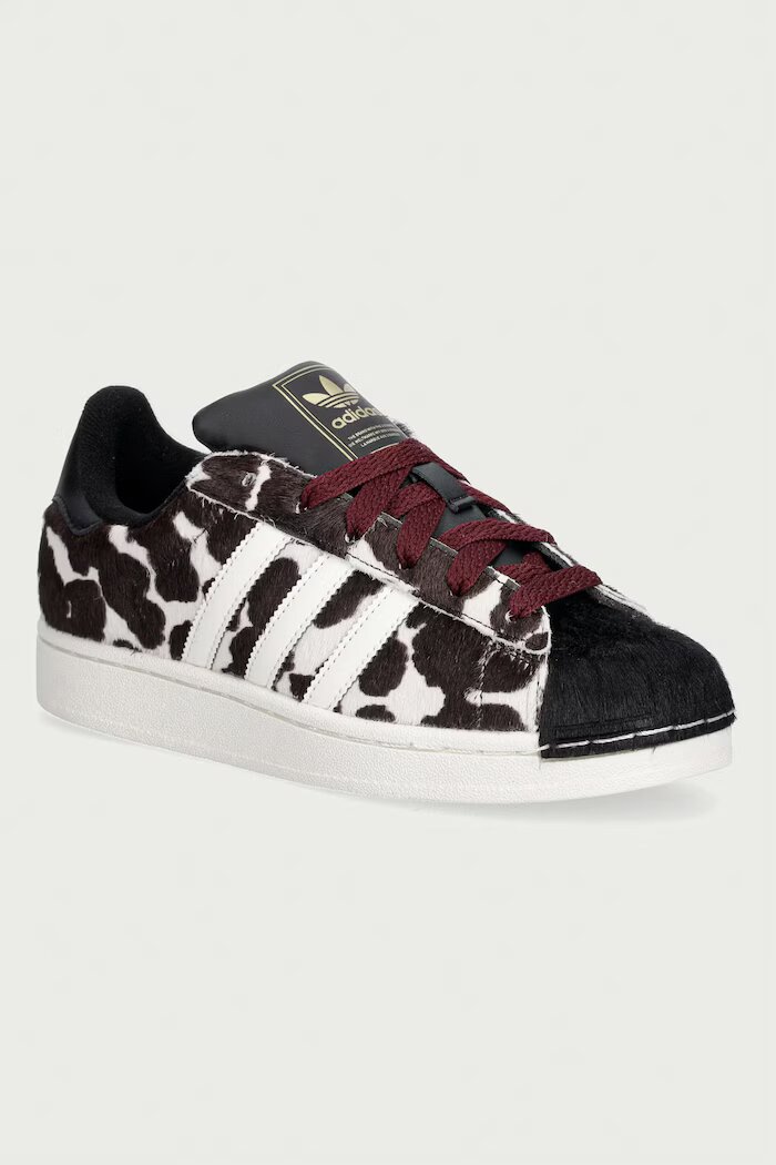 adidas Originals Superstar II маратонки дамски от кожа черни с платформа KJ4647
