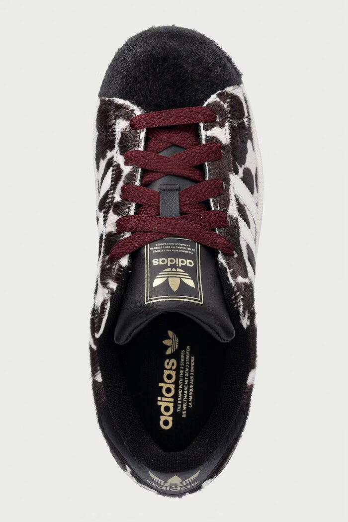 adidas Originals Superstar II маратонки дамски от кожа черни с платформа KJ4647