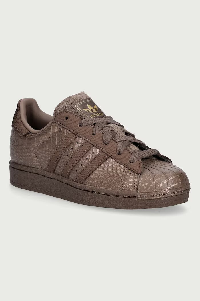 adidas Originals Superstar II маратонки дамски от кожа кафяви KJ4694