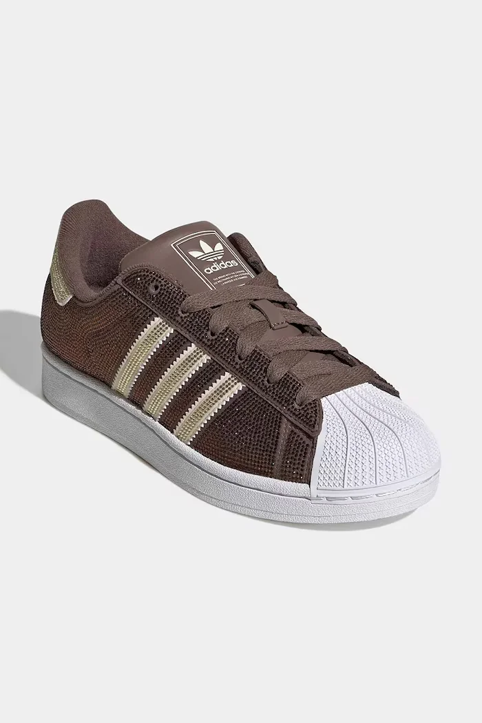 adidas Originals Superstar II маратонки дамски от велур кафяви KK0926