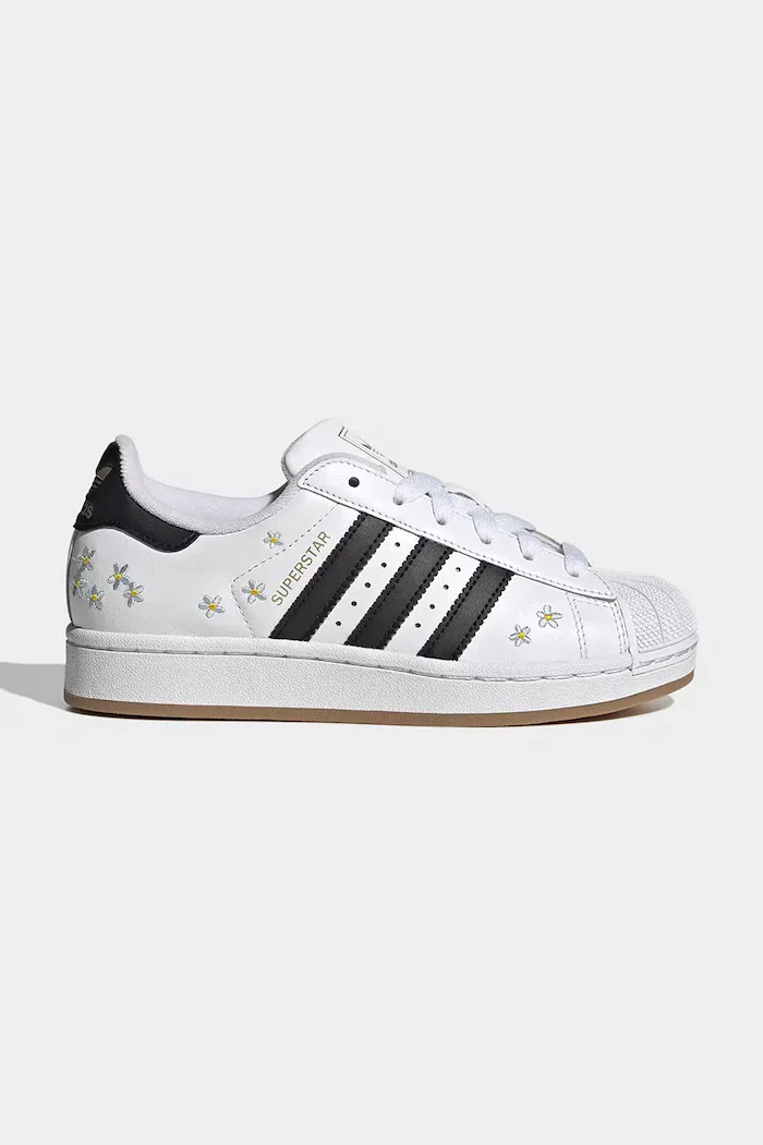 adidas Originals SUPERSTAR II маратонки за деца от кожа бели KK3377