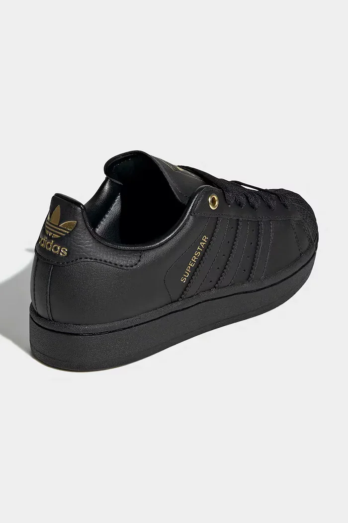 adidas Originals SUPERSTAR II маратонки за деца от кожа черни KI5609