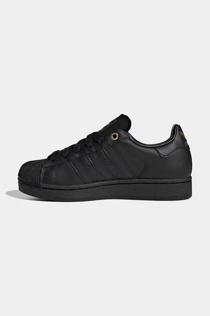 adidas Originals SUPERSTAR II маратонки за деца от кожа черни KI5609