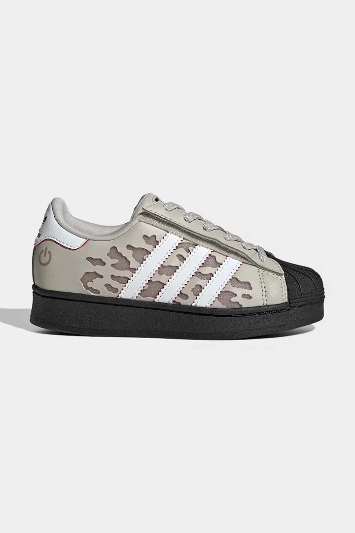 adidas Originals SUPERSTAR LED LIGHTS маратонки за деца бежови KJ2230