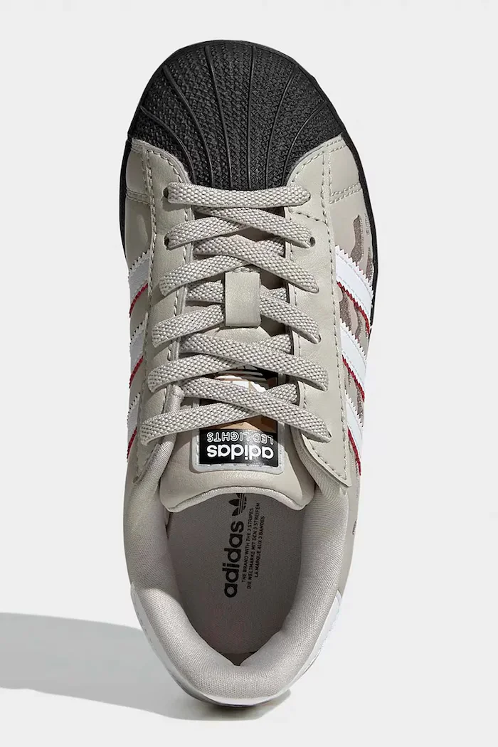 adidas Originals SUPERSTAR LED LIGHTS маратонки за деца бежови KJ2230