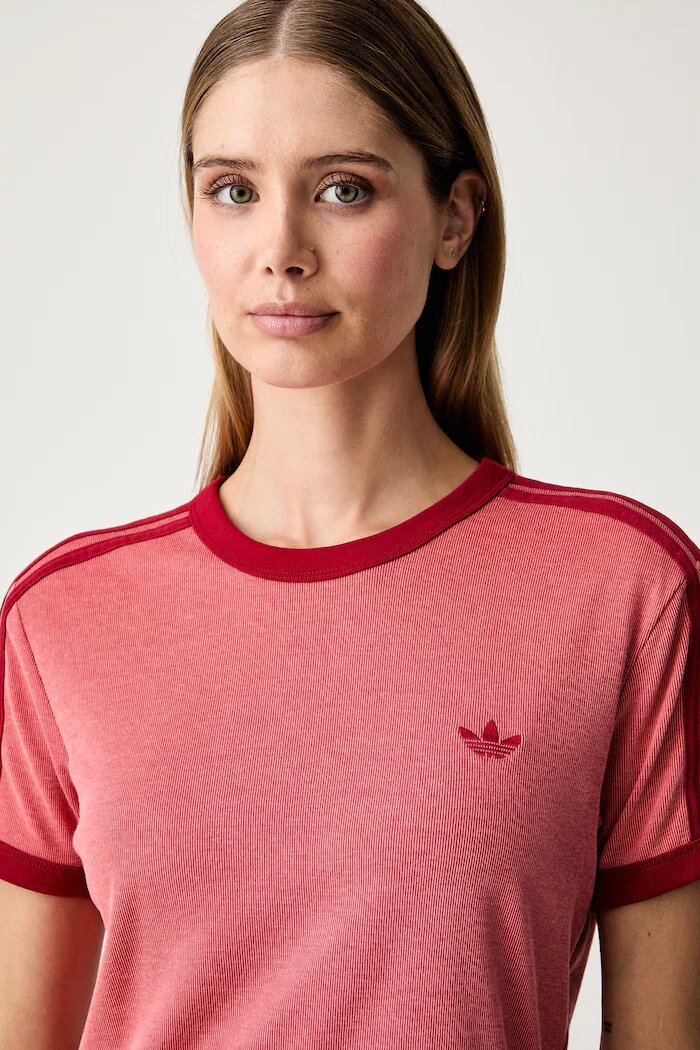 adidas Originals тениска basic дамска с памук Heather червена KS9989