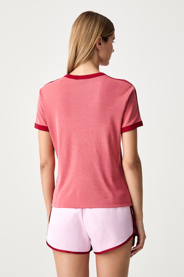 adidas Originals тениска basic дамска с памук Heather червена KS9989