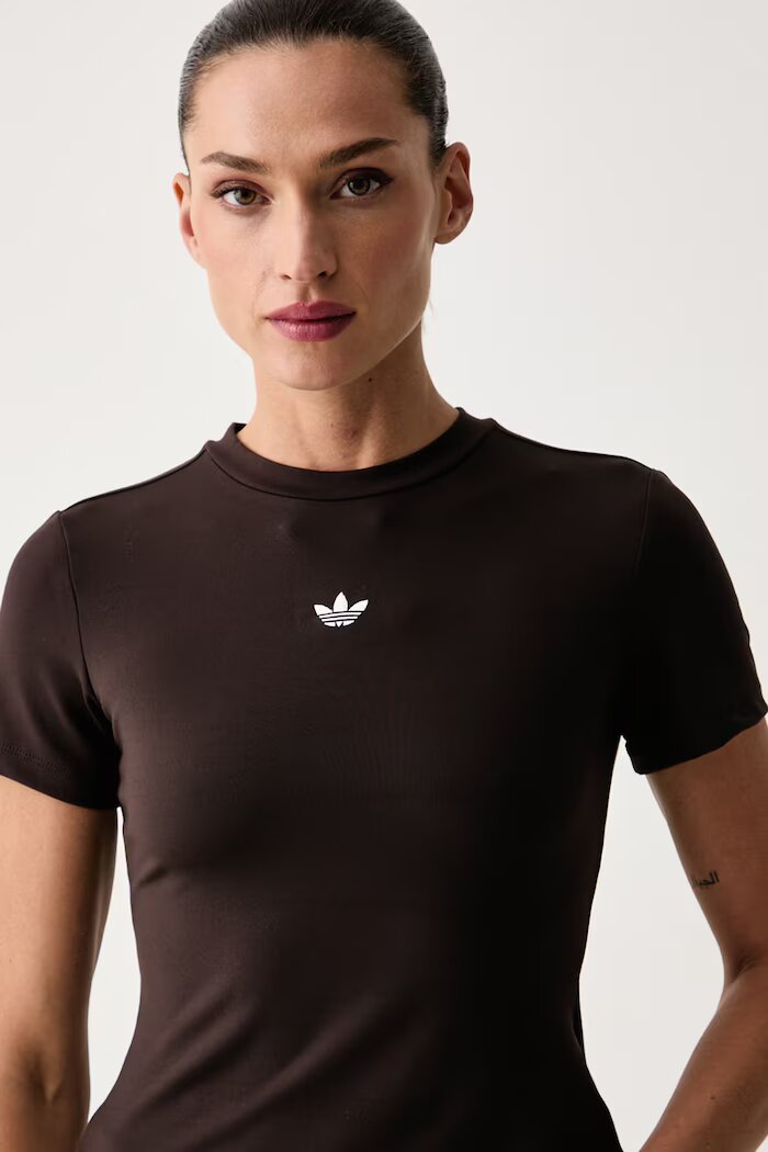 adidas Originals тениска дамска Essentials кафява KV9142