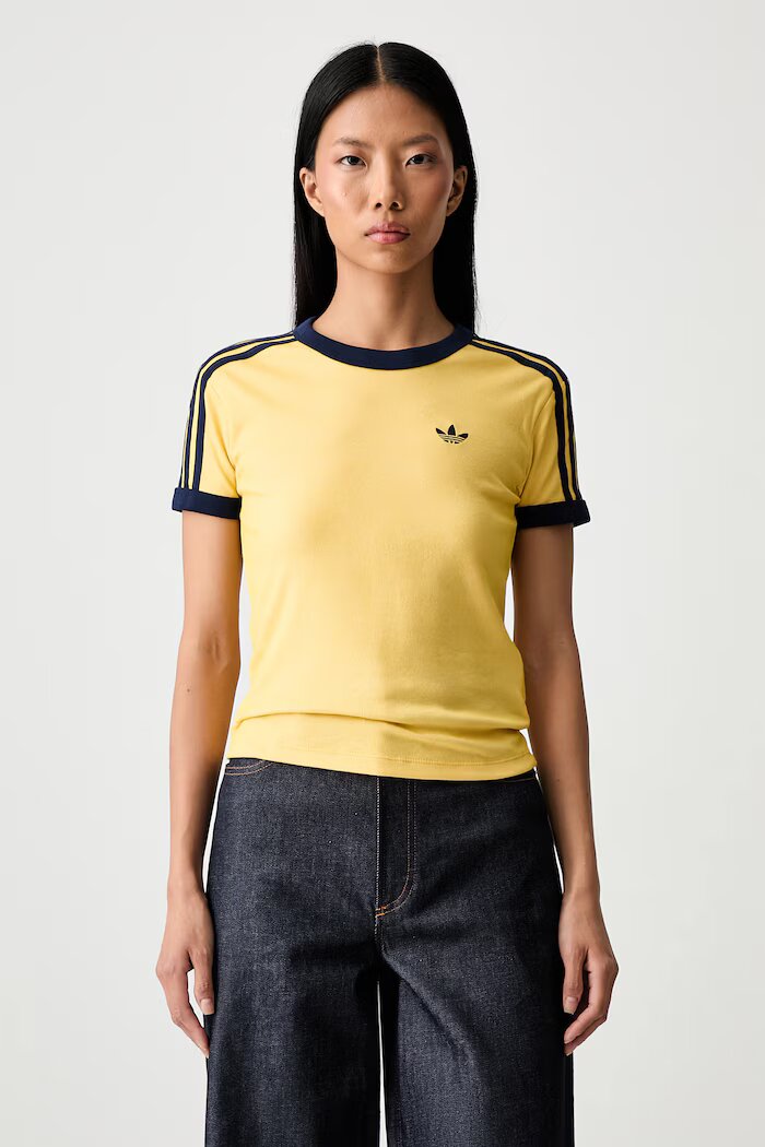 adidas Originals тениска дамска Heather жълта KS9990