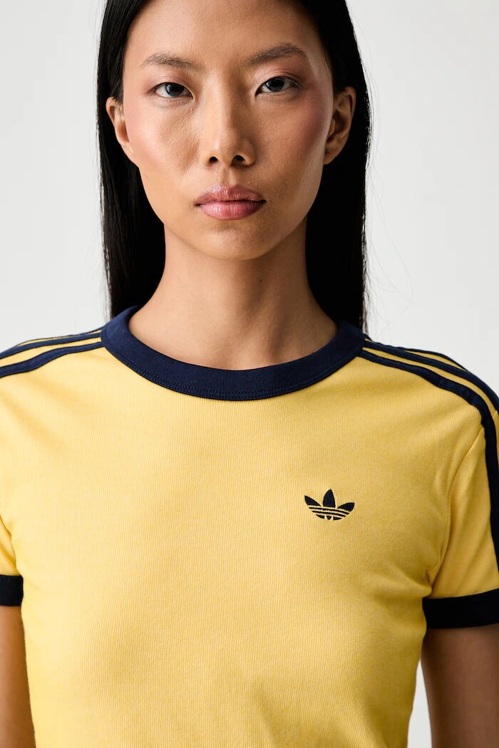 adidas Originals тениска дамска Heather жълта KS9990