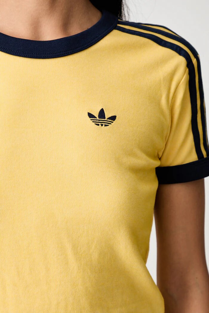 adidas Originals тениска дамска Heather жълта KS9990