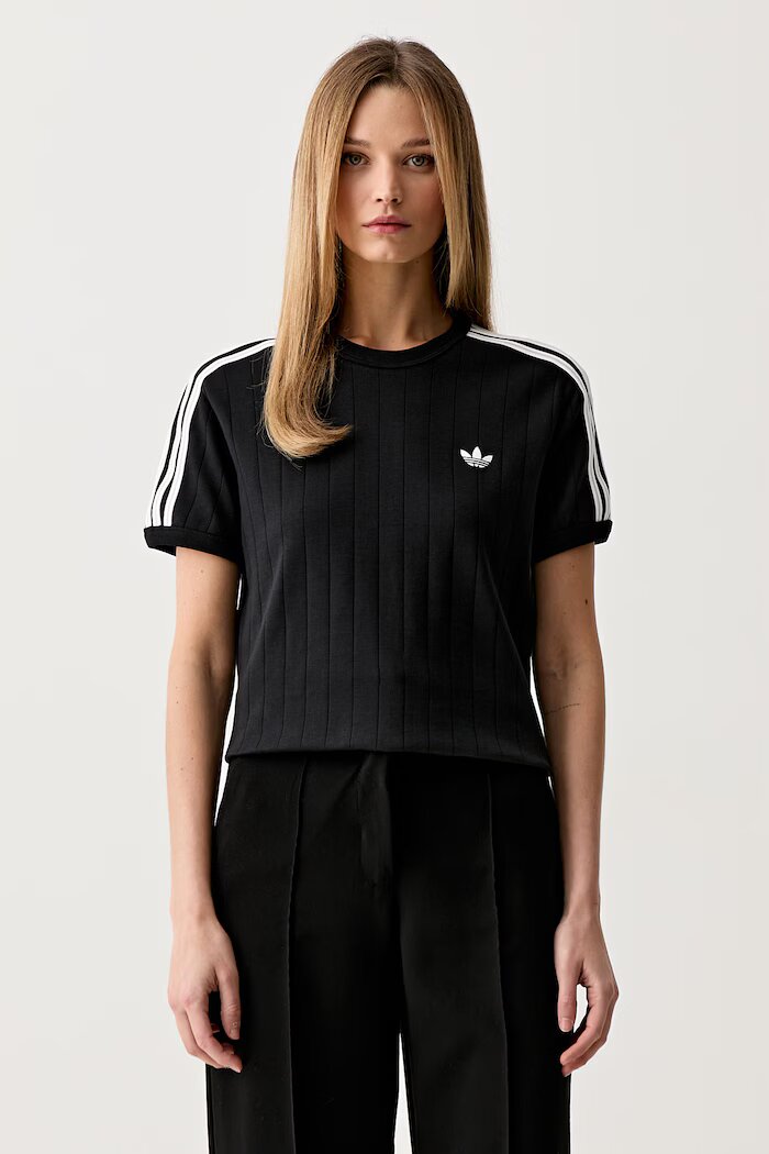 adidas Originals тениска дамска от памук черна KS6784