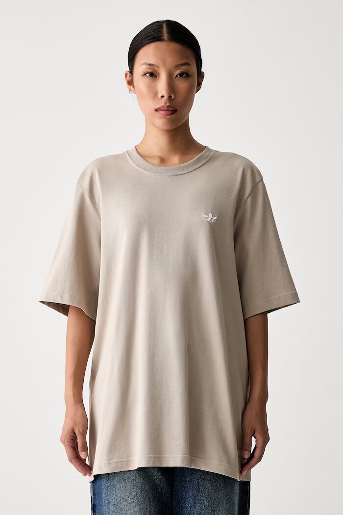 adidas Originals тениска дамска от памук Essentials бежова KQ6721
