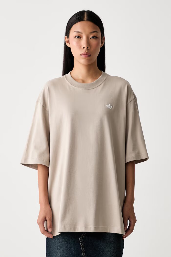 adidas Originals тениска дамска от памук Essentials бежова KT4802