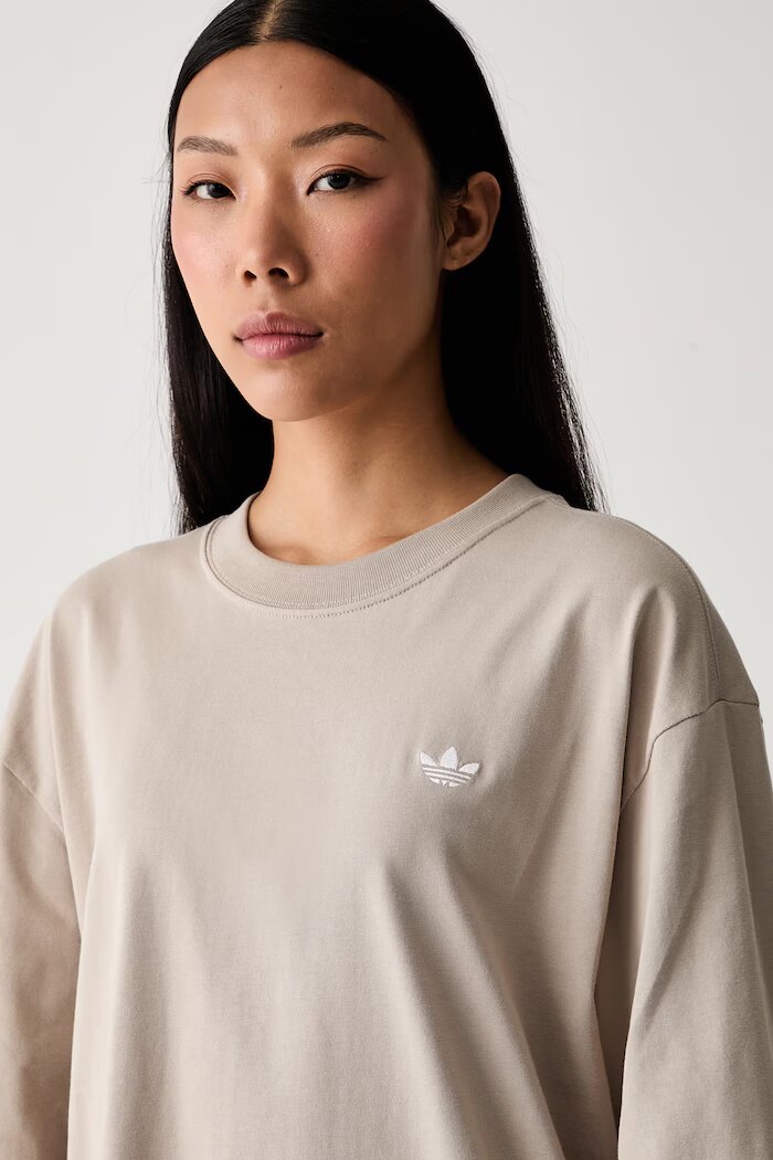 adidas Originals тениска дамска от памук Essentials бежова KT4802