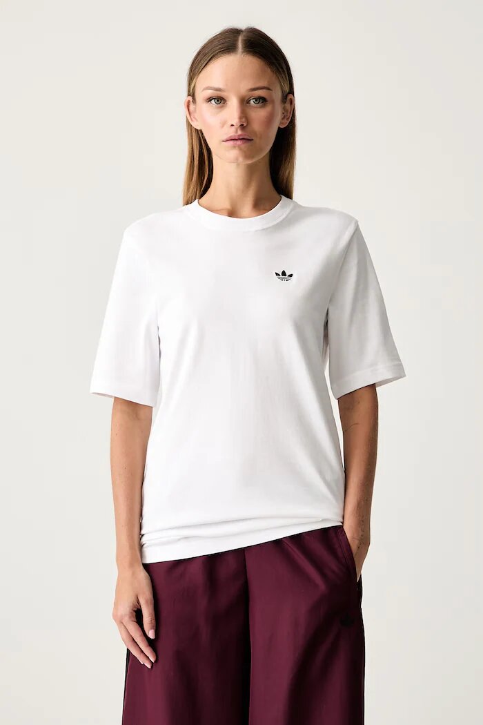 adidas Originals тениска дамска от памук Essentials бяла KQ6722