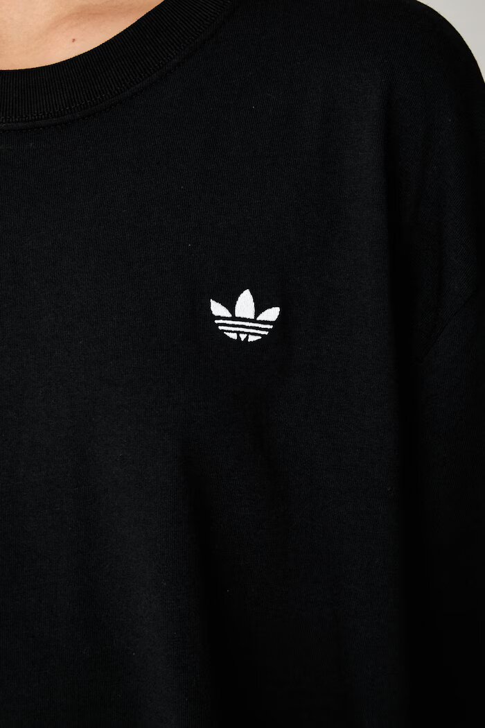 adidas Originals тениска дамска от памук Essentials черна KR3595