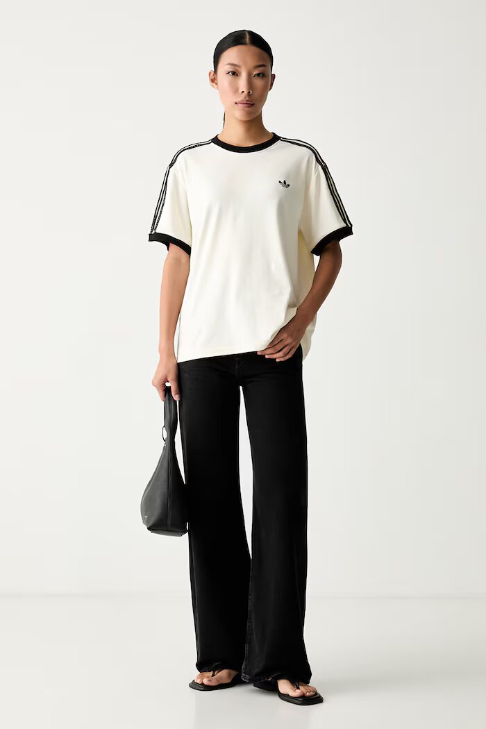 adidas Originals тениска дамска от памук с еластан бежова KX1881