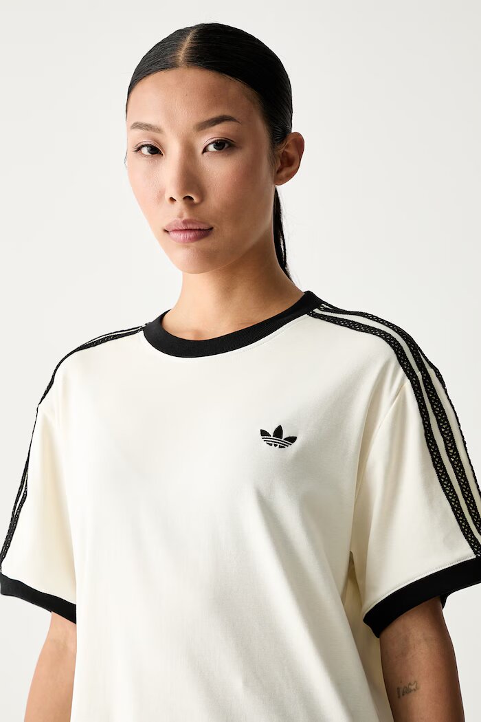 adidas Originals тениска дамска от памук с еластан бежова KX1881