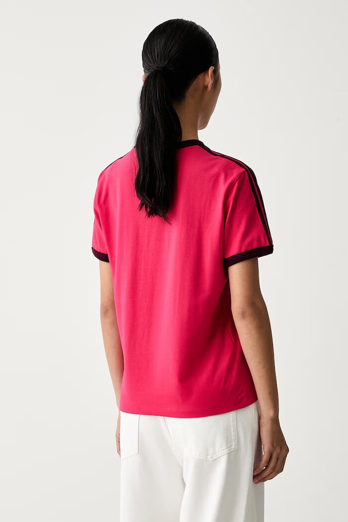 adidas Originals тениска дамска от памук с еластан розова KW0234