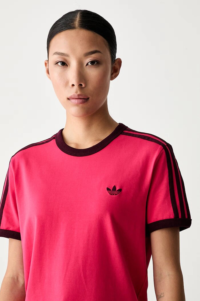 adidas Originals тениска дамска от памук с еластан розова KW0234