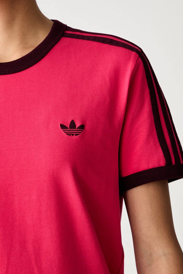 adidas Originals тениска дамска от памук с еластан розова KW0234