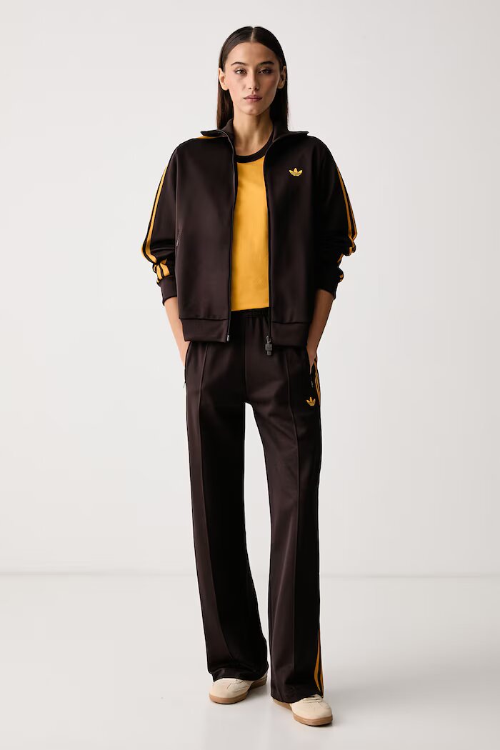 adidas Originals тениска дамска от памук с еластан жълта KS4775